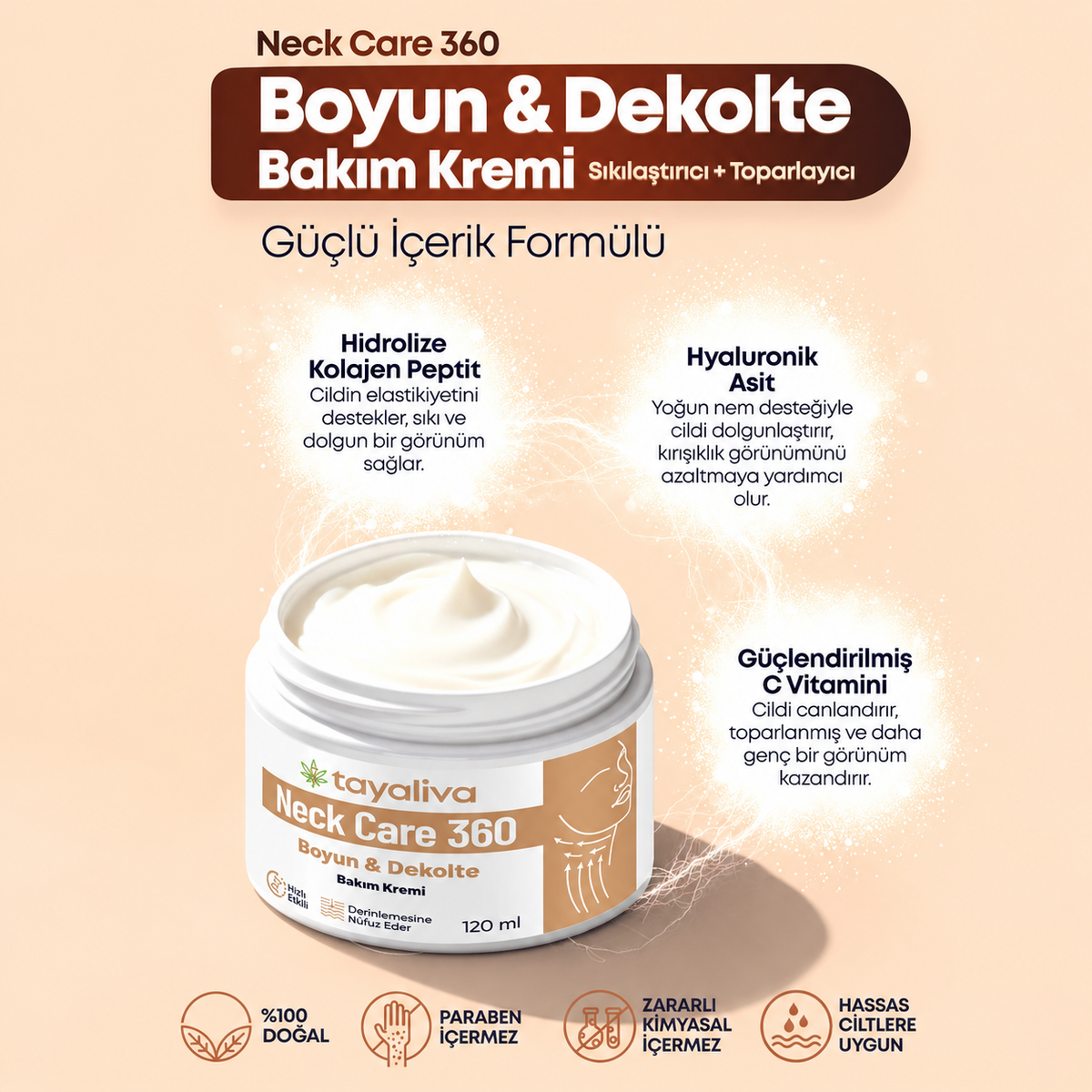 Neck Care 360 Boyun ve Dekolte Bakım Kremi 120ml